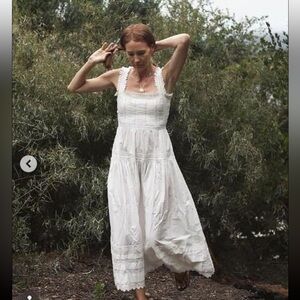 Doen arietta dress salt medium euc